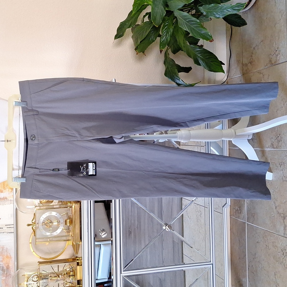 NWT Gray Flat Front Golf Pants Size 36 W 33 L - Picture 3 of 7